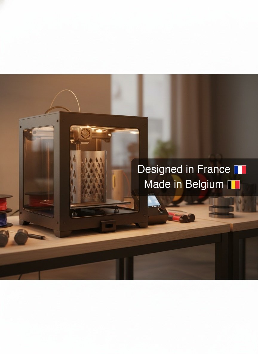 3D-printed in Brussels, designed in Europe
